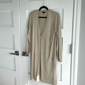 Very Ami Long Cartigan Color: taupe Size:Medium